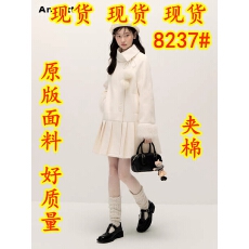 批发ANNATTO 雪国来信 原创冬季千金少女风白色大衣拼接<b class='q'>连衣裙</b>外套女