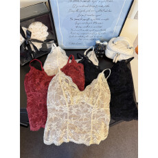 批发实拍不减~蕾丝磨毛保暖<b class='q'>内衣</b><b class='q'>修身</b>内搭女秋冬带胸垫打底上衣