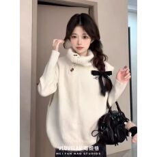 批发不规则翻领无袖针织两件套马甲毛衣<b class='q'>春</b>秋保暖打底衫