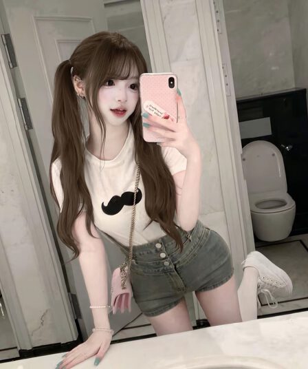 항해 항해 졸린 zz 자연 숙박 멩 자매 센스 콧수염 티셔츠 맨위 데님 멜빵 넓적 다리 패드 반바지 세트 보물