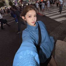 批发妮味Teendy Jacket」私下超爱~三色实穿立领领袢皮衣外套