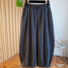 批发【原版格子】高级感格子<b class='q'>哈伦</b><b class='q'>裤</b>女夏薄款