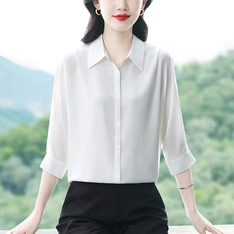 2026 년 여름 여성 셔츠 디자인 센스 작은 대중 빛 요리 한 바람 캐주얼 출퇴근 경력 품격 반팔 polo 셔츠
