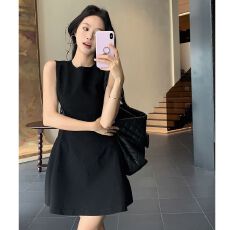 批发<b class='q'>职业</b>装休闲短袖中长裙<b class='q'>连衣裙</b>女2026夏季新款英伦风通勤气质<b class='q'>连衣裙</b>