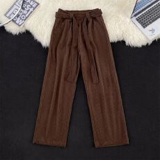 批发2026<b class='q'>新款</b>灯芯呢高腰阔腿复古直筒长<b class='q'>裤</b>春秋季休闲<b class='q'>裤</b>宽松<b class='q'>裤</b>子男女