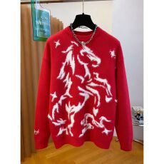 2026美式新款仿貂毛新中式毛衣男款冬季潮牌宽松慵懒风情侣针织衫