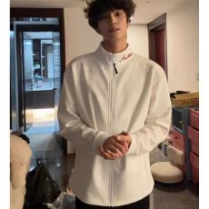 批发2026美式刺绣半高领德绒打底衫男秋冬内搭健身训练运动卫衣外套