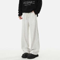 批发2026新款卫裤男春季薄款直筒裤垂感宽松休闲运动裤潮牌百搭长裤