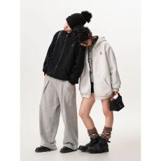 批发2026+新款重磅连帽开衫卫衣男女春秋季高街情侣长袖上衣<b class='q'>潮</b>牌帽衫