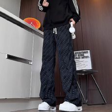 批发2026<b class='q'>美式</b>扎染直筒卫裤男春秋小众设计感裤子痞帅高级感垂感阔腿裤