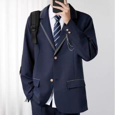 2026新款西服带胸针外套男女学院风休闲校园dk制服班服