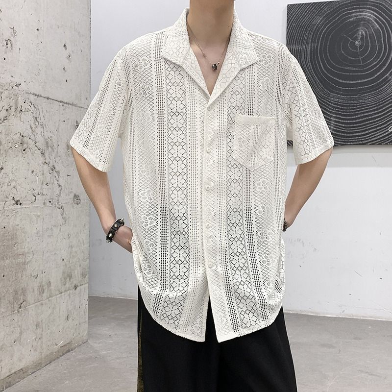 2026 새로운 다용도 새로운 여름 반팔 셔츠 남녀 다용도 루즈핏 학원 스타일 셔츠