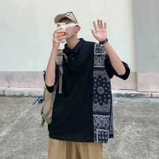 批发2026新款男士新潮大码薄款宽松加肥加大码短袖T恤显瘦胖子上衣