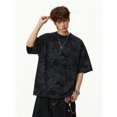 2026新款重磅扎染印花短袖t恤男夏季美式潮牌高级感半袖体恤