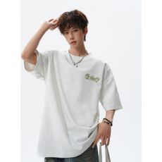 2026新款重磅刺绣花卉扎染短袖T恤男女夏季美式重磅潮牌上衣