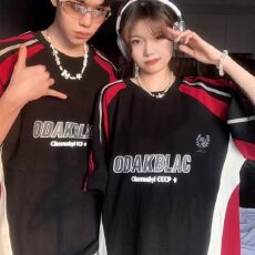 2026新款重磅短袖t恤夏美式复古简约潮流字母印花宽松半袖体恤衫