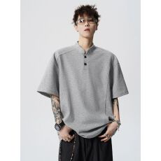 批发2026新款重磅亨利领<b class='q'>POLO</b><b class='q'>衫</b><b class='q'>男</b>女夏季潮牌休闲半袖t恤
