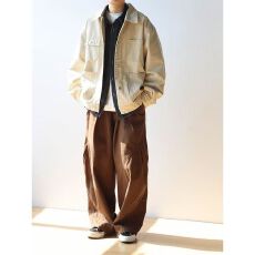 批发2026春秋新款<b class='q'>衬衫</b><b class='q'>男士</b>休闲百搭工装翻领<b class='q'>长袖</b>外套情侣夹克上衣潮