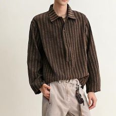 2026新款文艺日系复古衬衫男女同款宽松中性风长袖衬衣薄款外套