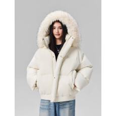 批发Achock官方店90白鸭绒美式毛领连帽羽绒服男女潮牌派克服外套