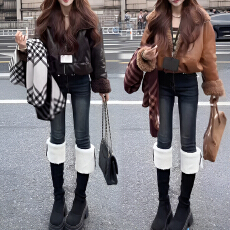 批发官图 高级感皮毛一体皮衣外套女2025冬季<b class='q'>新款</b>加厚显瘦<b class='q'>夹克</b>上衣潮