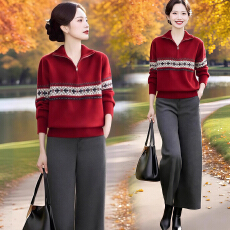 批发官图 休闲<b class='q'>运动服</b>套装女秋冬季新款洋气宽松<b class='q'>显瘦</b>卫衣直筒裤两件套