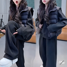 批发官图 高级感<b class='q'>运动</b>套装女2025秋冬新款卫衣无袖马甲卫裤<b class='q'>气质</b>三件套