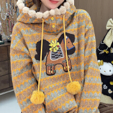 批发官图 慵懒风加绒加厚连帽刺绣<b class='q'>卫衣</b>2025秋冬新款阔腿工装裤两件套