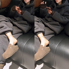 批发官图 连帽睡衣套装女2025冬季新款保暖家居服可外穿家居服两件套