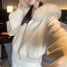 批发官图 巨好看的加绒卫衣套装2025秋冬可拆卸毛领外套阔腿裤<b class='q'>两件套</b>