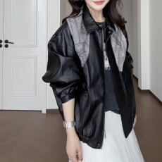 批发官图 简约时尚气质<b class='q'>皮衣</b>外套春秋2026新款小个子时尚甜酷减龄夹克