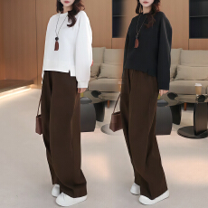 批发官图 美式休闲运动服套装女小个子春秋新款时尚卫衣哈伦裤两件套