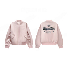 批发官图 小个子新款棒球服外套长袖立领纯色小个子时尚休闲短款上衣