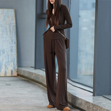 批发官图 2026春秋新款高级感连帽卫衣<b class='q'>长袖</b>外套百搭休闲阔腿<b class='q'>裤</b><b class='q'>两件套</b>