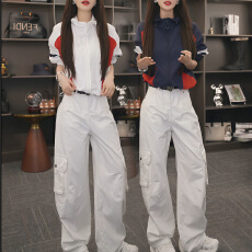 批发官图 2026春秋款美式时尚运动套装轻户外连帽上衣外套工装裤套装