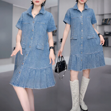 批发官图 2026夏季新款法式气质优雅靓丽高级感流行穿搭女<b class='q'>牛仔</b><b class='q'>连衣裙</b>