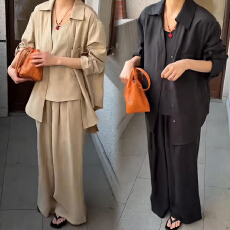 批发官图 2026<b class='q'>夏季</b>新款气质减龄宽松显瘦<b class='q'>防晒衫</b>外套百搭上衣裤子套装