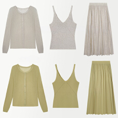 批发官图 2026新款春秋韩系时尚漂亮一整套温柔风<b class='q'>连衣裙</b>吊带三件套装