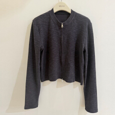 批发官图 慵懒风拉链<b class='q'>外套</b>长袖上衣春秋新款不规则波点半身裙<b class='q'>时尚</b>套装