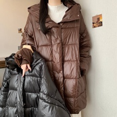 批发*实拍*大码女冬季<b class='q'>新款</b>亮皮保暖羽绒棉服长款连帽宽松棉衣棉袄外套