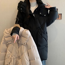 批发*实拍*大码女冬季<b class='q'>新款</b>加厚保暖羽绒棉服长款连帽宽松棉衣棉袄外套