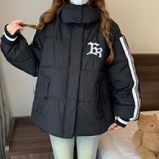 批发*<b class='q'>实拍</b>*<b class='q'>大码</b>女冬季新款棉服女宽松连帽显瘦百搭加厚羽绒棉衣外套