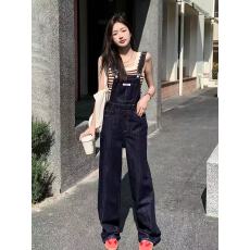 批发布琳家<b class='q'>牛仔</b><b class='q'>背带裤</b>女显瘦小个子2026春秋季新款阔腿宽松减龄吊带裤