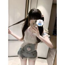 批发帆帆困了zZ「装乖咋啦」萌系俏皮牛仔背带短裤日系