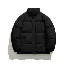 机器充气棉3D弹力 冬季立领门襟款棉服可压图