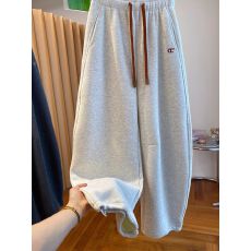 批发华棉复<b class='q'>超</b>柔<b class='q'>大码</b>300斤 韩系加绒弯刀卫裤女冬宽松香蕉裤抽绳束脚裤