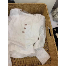 批发【官图 广州原版布料】花边蕾丝打底衫<b class='q'>女</b>高级感独特绝美T恤上衣