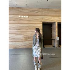 批发'波光粼粼'精致重工亮片蕾丝裙设计感高腰半裙