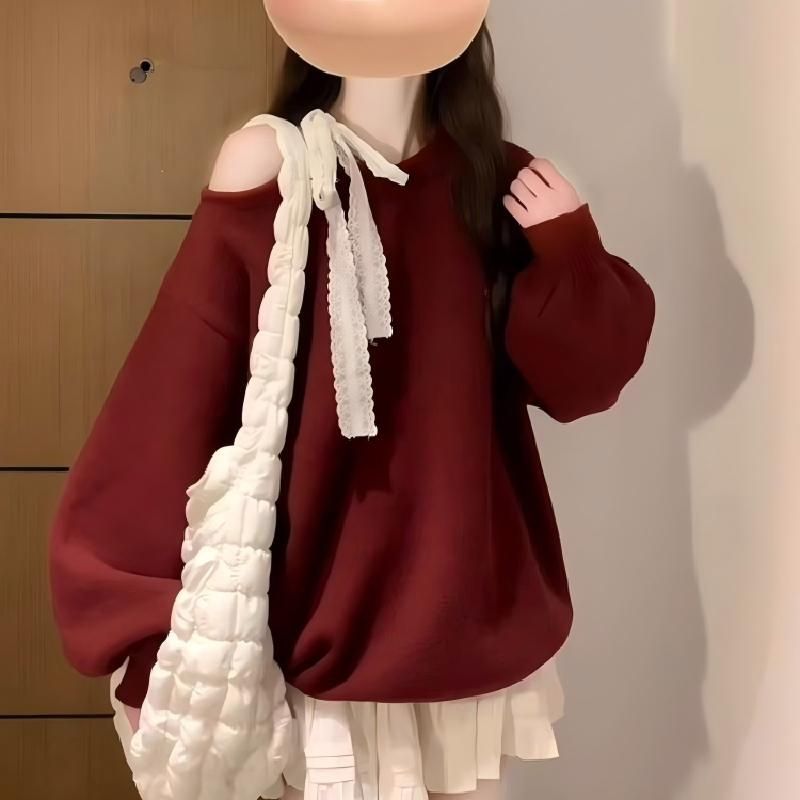 모방 후아 면 복합 120g 우유 실크 느긋한 바람 슈 빨간색 후드티 여성 가을 머리 셔츠 루즈핏 슬림해 보이는 맨위