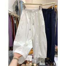 批发欧货休闲宽松阔腿裤女夏高腰显瘦直筒裤小个子九分<b class='q'>哈伦</b>老爹裤